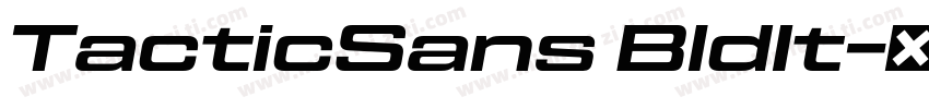 TacticSans BldIt字体转换